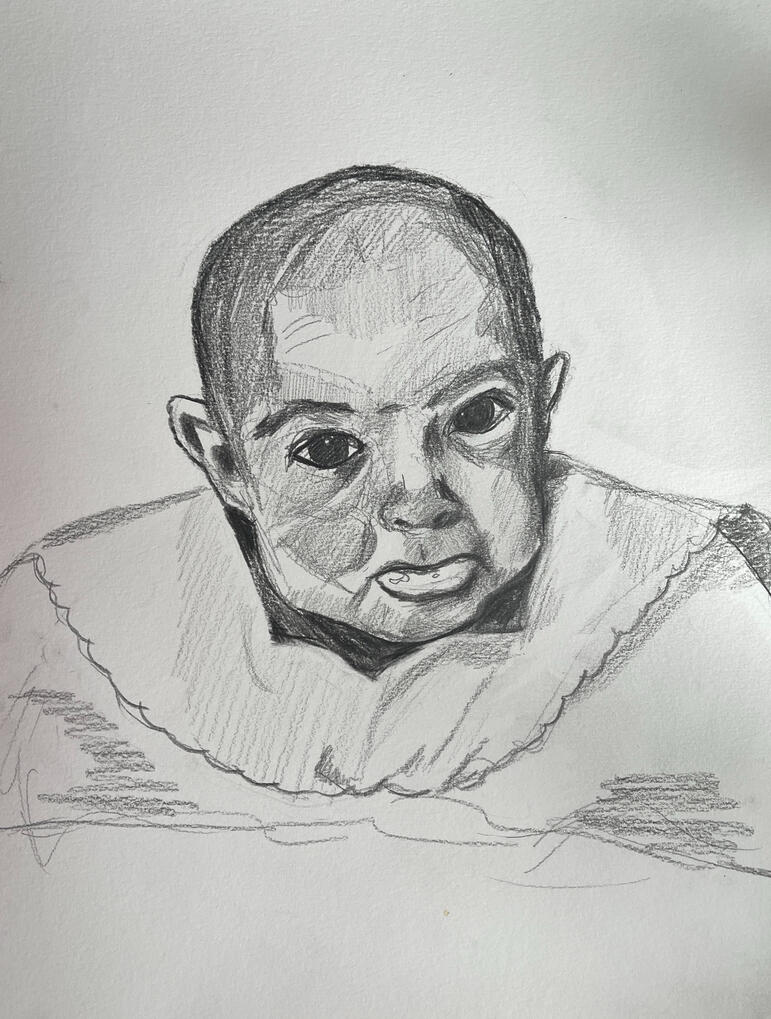 Eleni 2026, graphite on paper