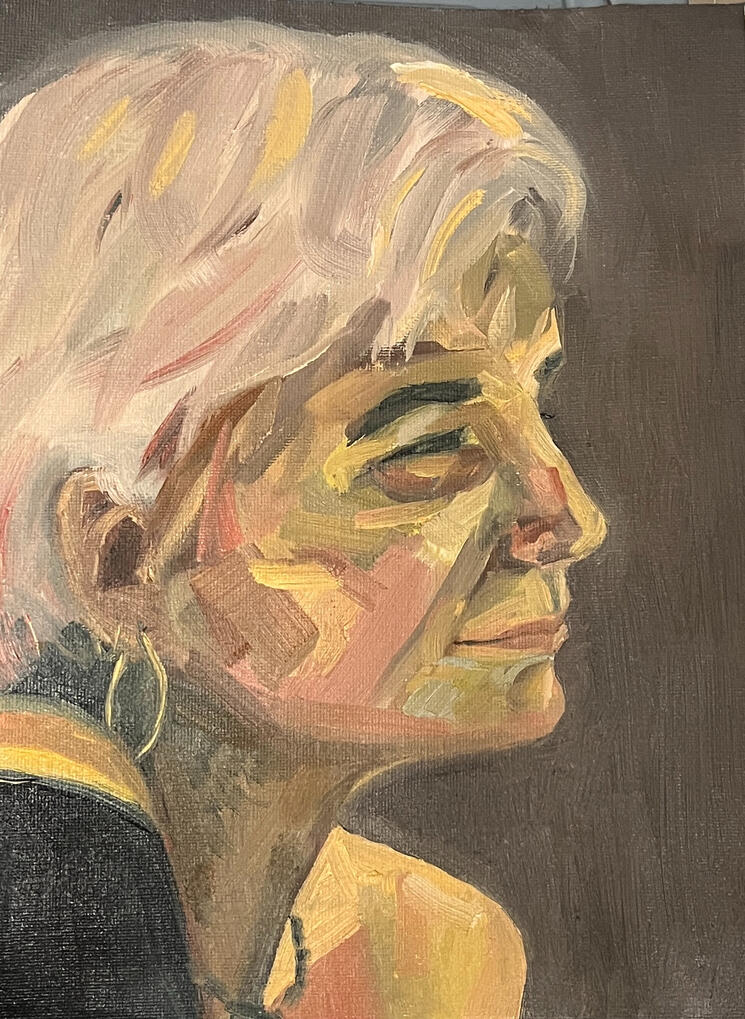 Pia 2026 - oil on paper 9"x12"