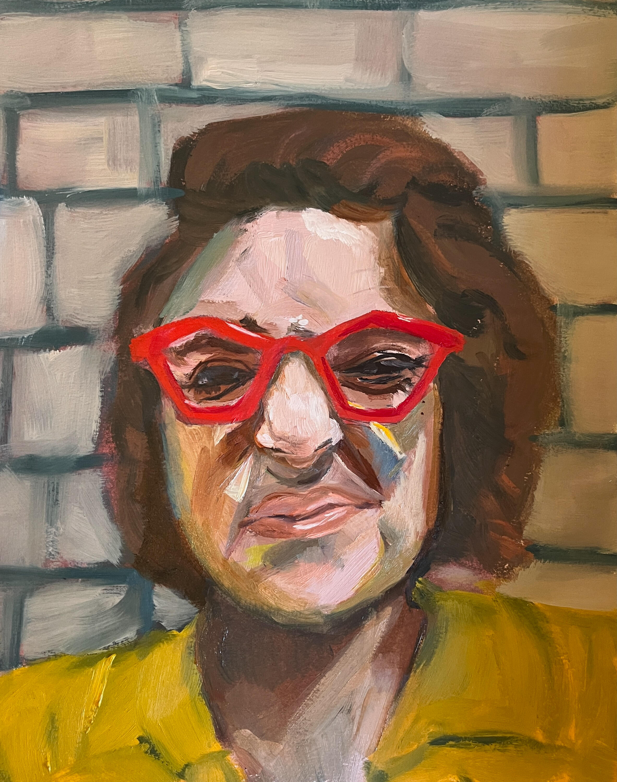 Did you think to ask? 2018 - Oil on Paper